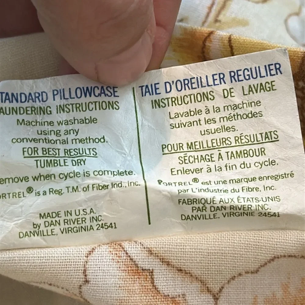 Vintage new in packaging Danville Evening Song Muslin Standard Pillowcases + One